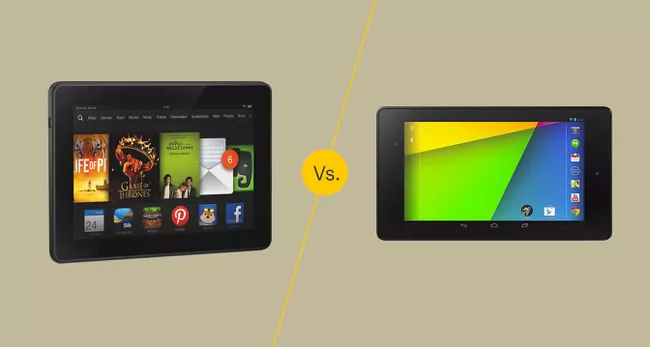 Kindle Fire HDX 7 y Nexus 7