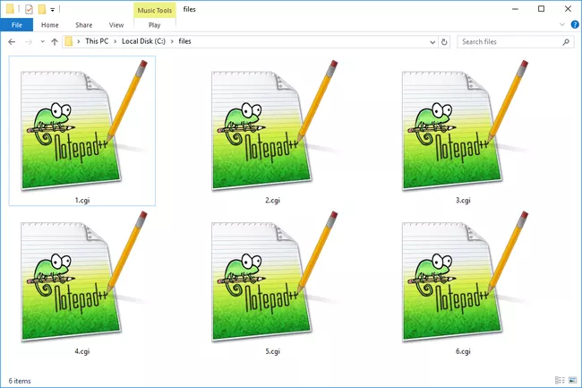 Abrir archivos CGI con Notepad++
