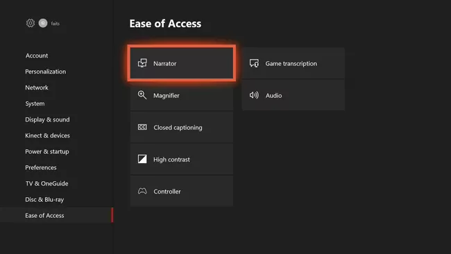 Fácil acceso a la configuración de Xbox One.